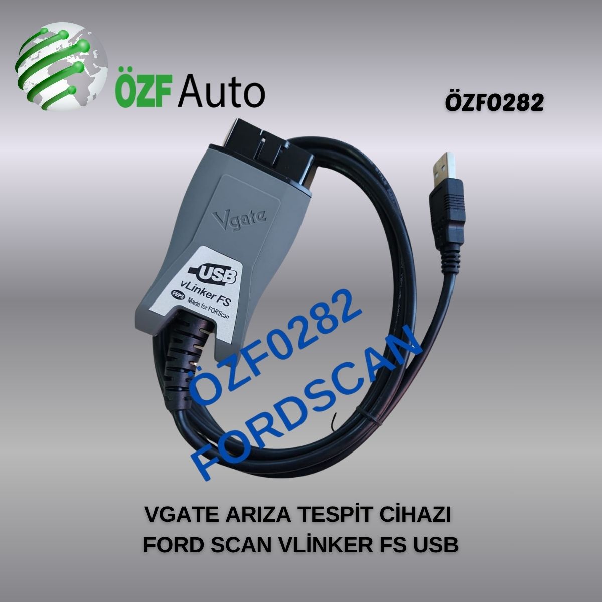 ÖZF0282 VGATE ARIZA TESPİT CİHAZI FORD SCAN VLİNKER FS USB