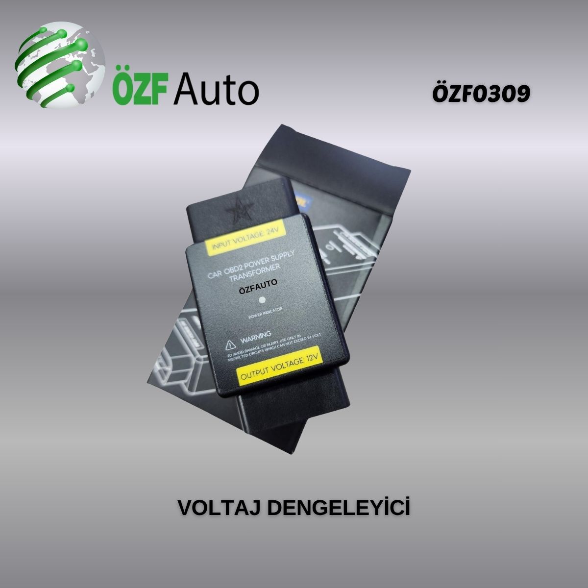 ÖZF0309 DİAGNOSTİK CİHAZ VOLTAJ DENGELEYİCİ 12 VOLT 24 VOLT KORUMA