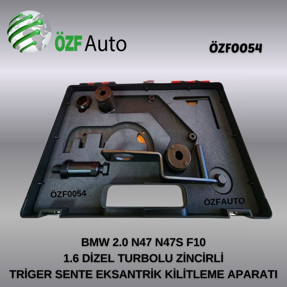 ÖZF0054 BMW 2.0 N47 N47S F10 1.6 DİZEL TURBOLU ZİNCİRLİ EKSANTRİK  TRİGER SENTE KİLİTLEME BALANS APARATLI