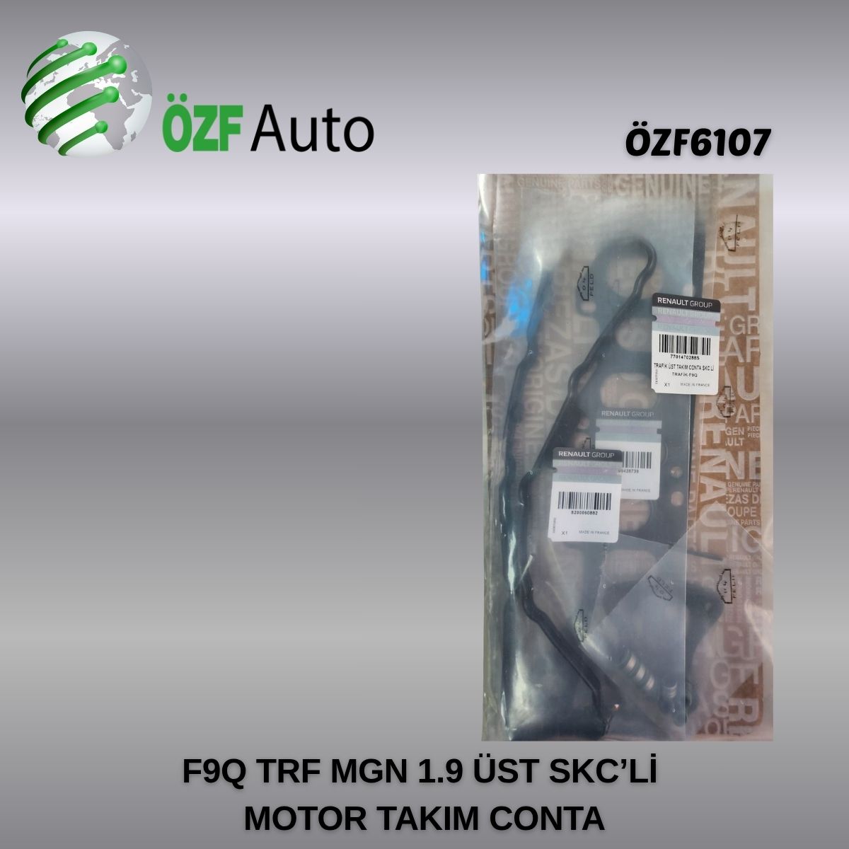 F9Q TRF MGN 1.9 ÜST SKC Lİ MOTOR TAKIM CONTA