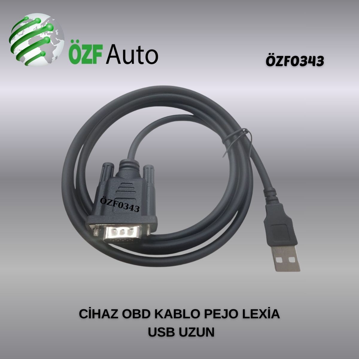 ÖZF0343 CİHAZ OBD KABLO PEJO LEXİA USB UZUN