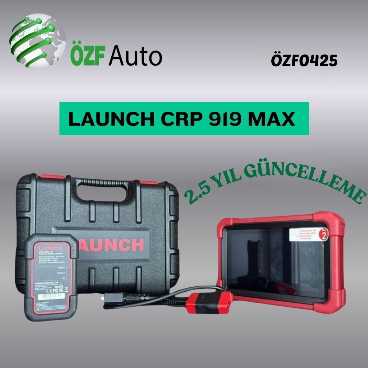 ÖZF0425 LAUNCH CRP 919 MAX 2.5 YIL GÜNCELLEMELİ LİSANSLI ARIZA TESPİT CİHAZI