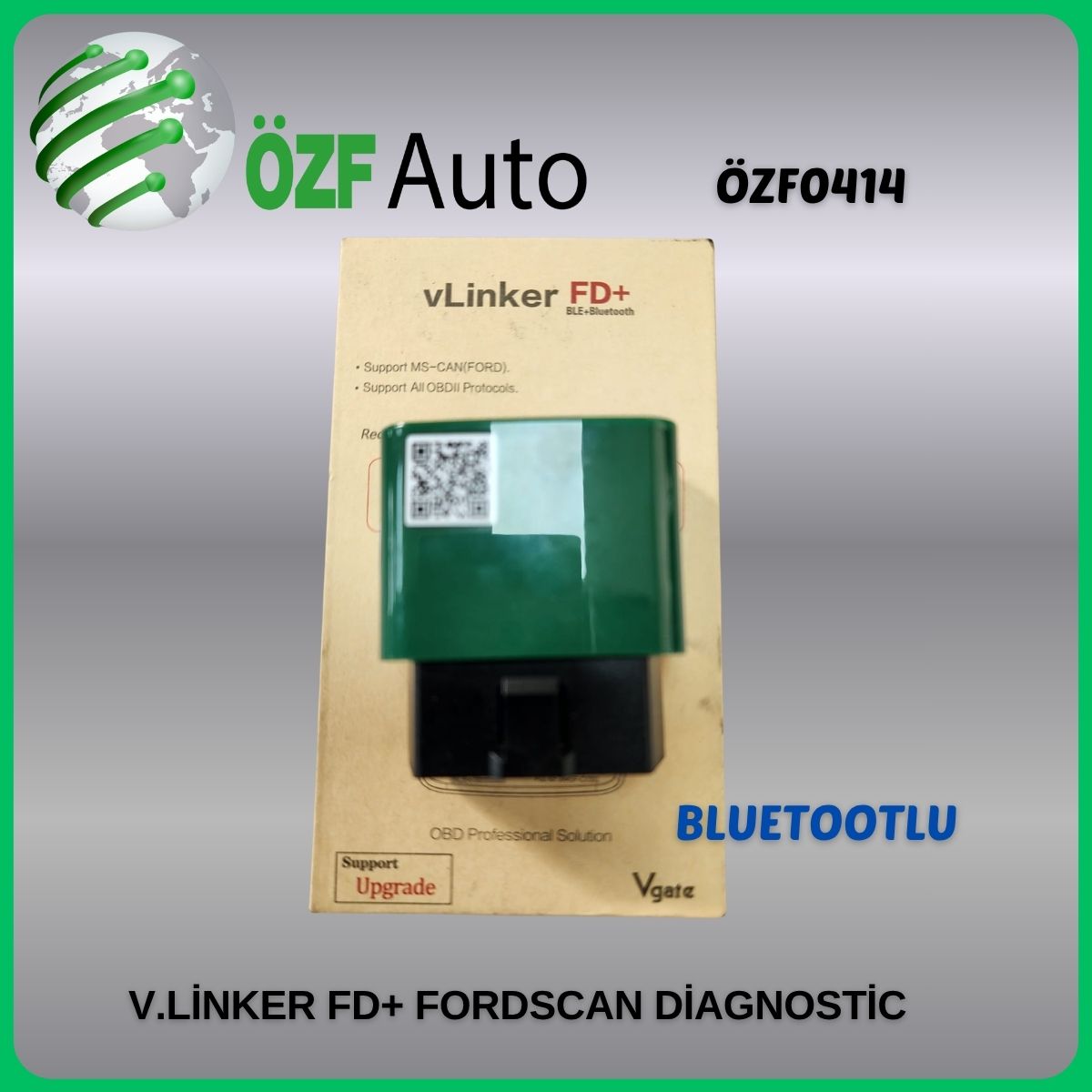 ÖZF0414 OBD CİHAZ V LİNKER FD+ FORDSCAN İÇİN BLUETOOTLU