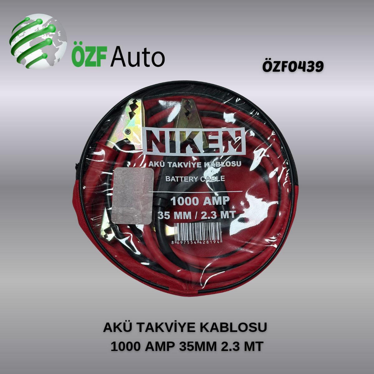 ÖZF0439 AKÜ TAKVİYE KABLOSU 1000 AMP 35MM 2.3 MT ÖZF0439