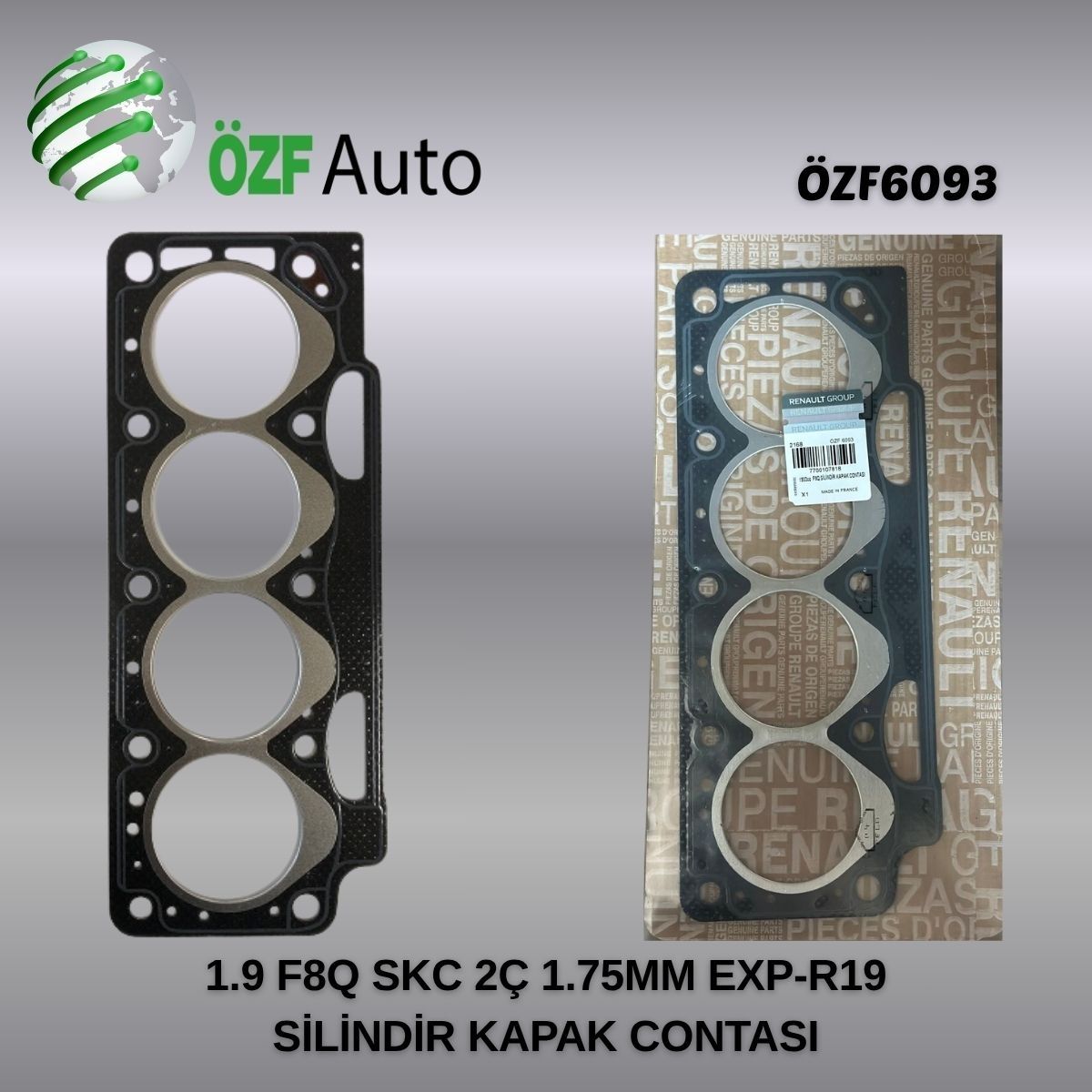 1.9 F8Q SKC 2Ç 1.75MM  EXP-R19 SİLİNDİR KAPAK CONTASI