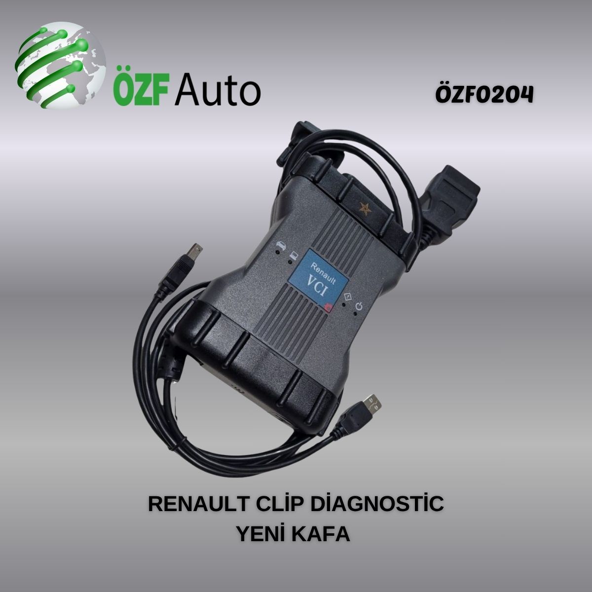 ÖZF0204 OBD RENO CLİP YENİ SONDA VCİ ARIZA TESPİT CİHAZI KABLOLU BAĞLANTI