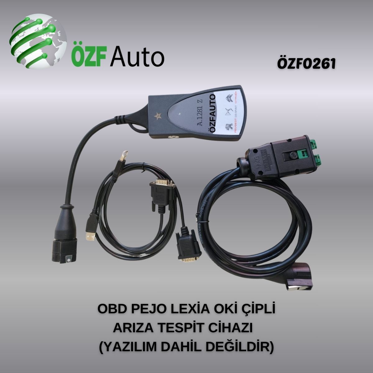ÖZF0261 OBD PEJO LEXİA ARIZA TESPİT CİHAZI OKİ ÇİPLİ YAZILIM DAHİL DEĞİLDİR