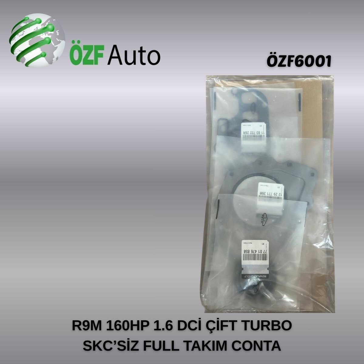 R9M 160HP 1.6 DCİ ÇİFT TURBO SKC SİZ FULL TAKIM CONTA