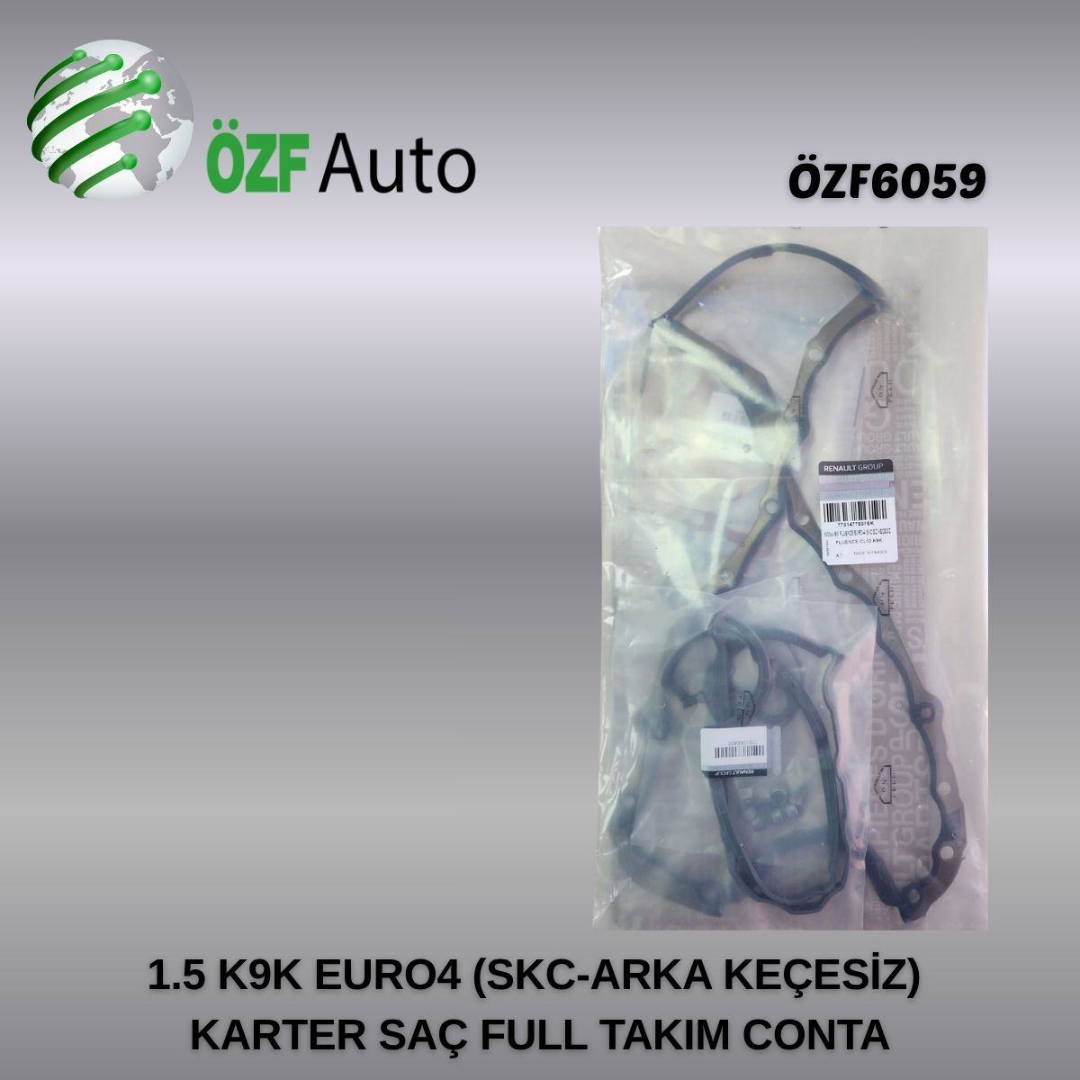 1.5 K9K EURO4 FULL TK KARTER SAÇ (SKC-ARKA KEÇE YOK-ÜST CONTA TIRNAKSIZ)