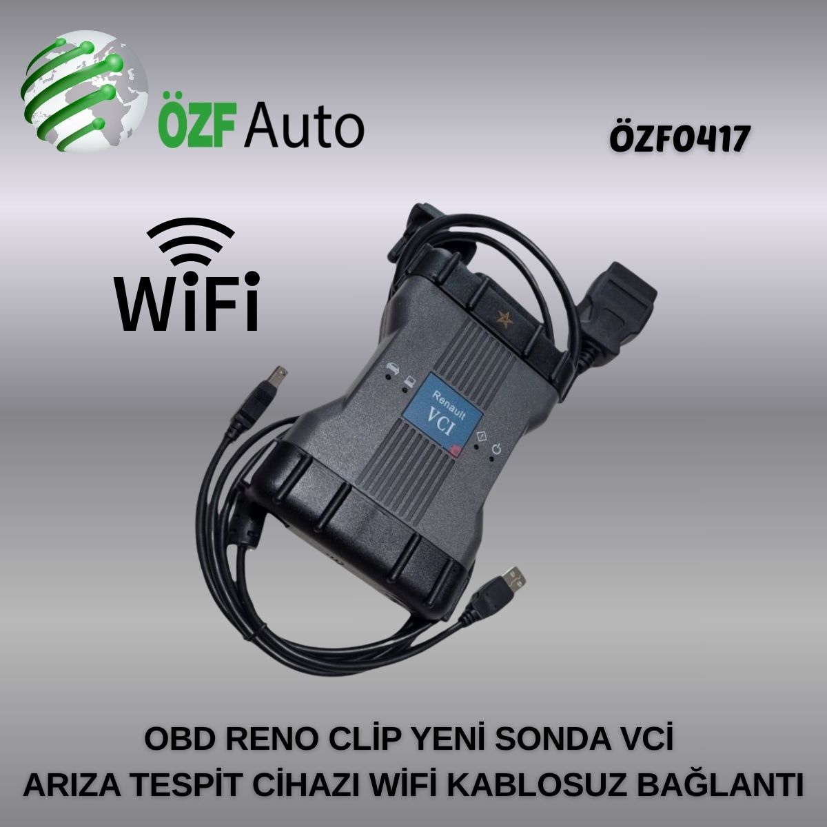 ÖZF0417 OBD RENO CLİP YENİ SONDA VCİ ARIZA TESPİT CİHAZI WİFİ KABLOSUZ BAĞLANTI