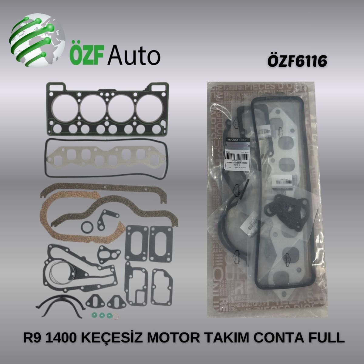 R9 1400 FULL TK KEÇESİZ  MOTOR CONTA