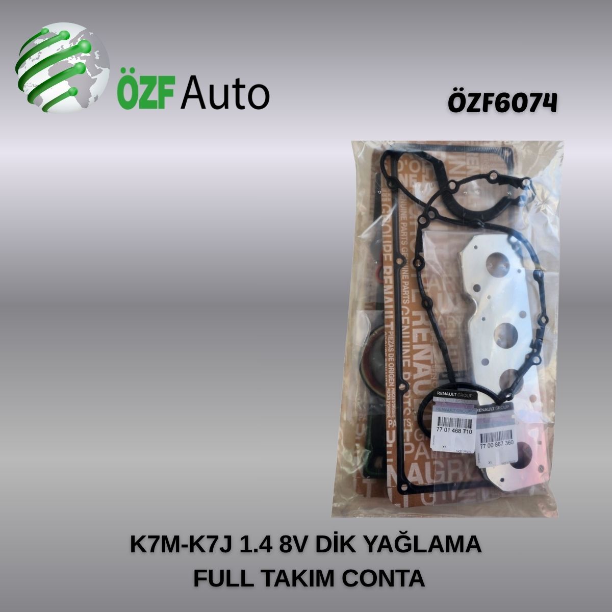 K7M-K7J 1.4 8V DİK YAĞLAMA FULL TK CONTA MOTOR
