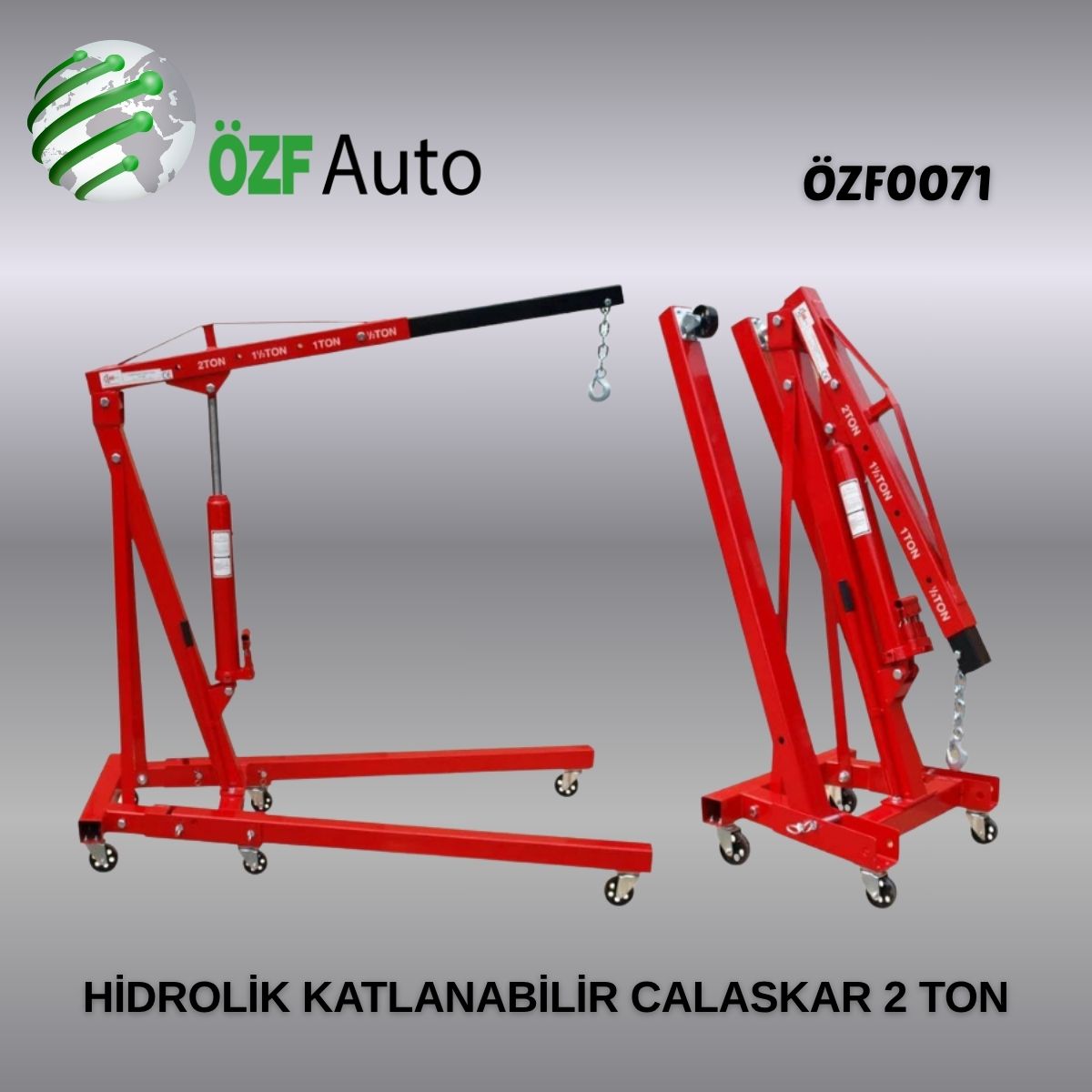 ÖZF0071 HİDROLİK KATLANABİLİR CALASKAR (2 TON)