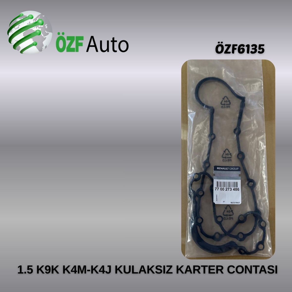 ÖZF6135 1.5 K9K K4M-K4J KULAKSIZ KARTER CONTASI