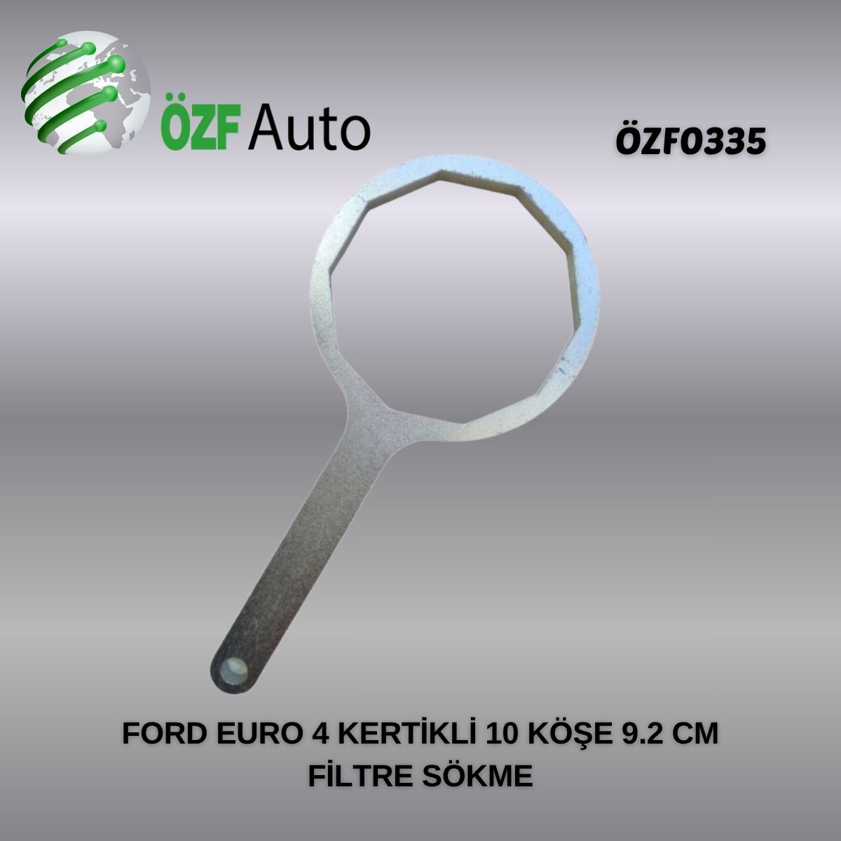 ÖZF0335 YAĞ FİLTRE SÖKME APARATI  FORD CONNECT KERTİKLİ 10 KÖŞE 9.2CM