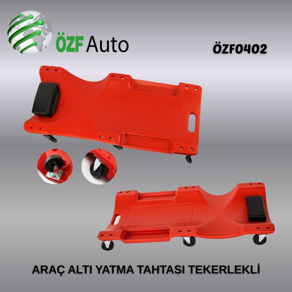 ÖZF0402 ARAÇ ALTI YATMA TAHTASI-TEKERLEKLİ