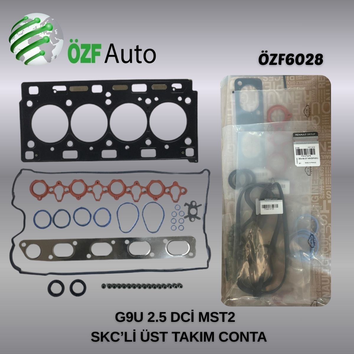 G9U 2.5 DCİ MST2 SKC Lİ ÜST TAKIM CONTA