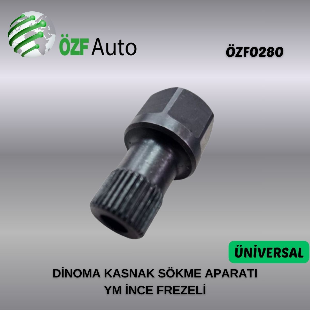 ÖZF0280 ŞARZ DİNAMOSU KASNAĞINI SÖKME APARATI YENİ NESİL KÜÇÜK KAFA DAR FREZE
