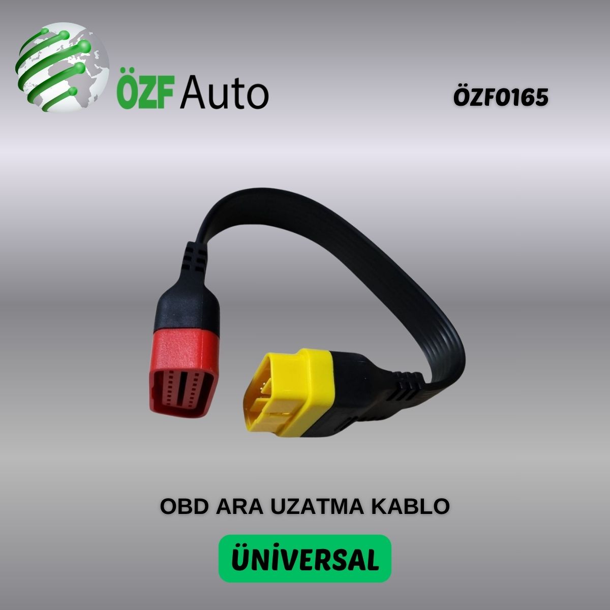 ÖZF0165 CİHAZ OBD UZATMA ARA KABLO UZUN SARI SİYAH LAUNCH 40CM