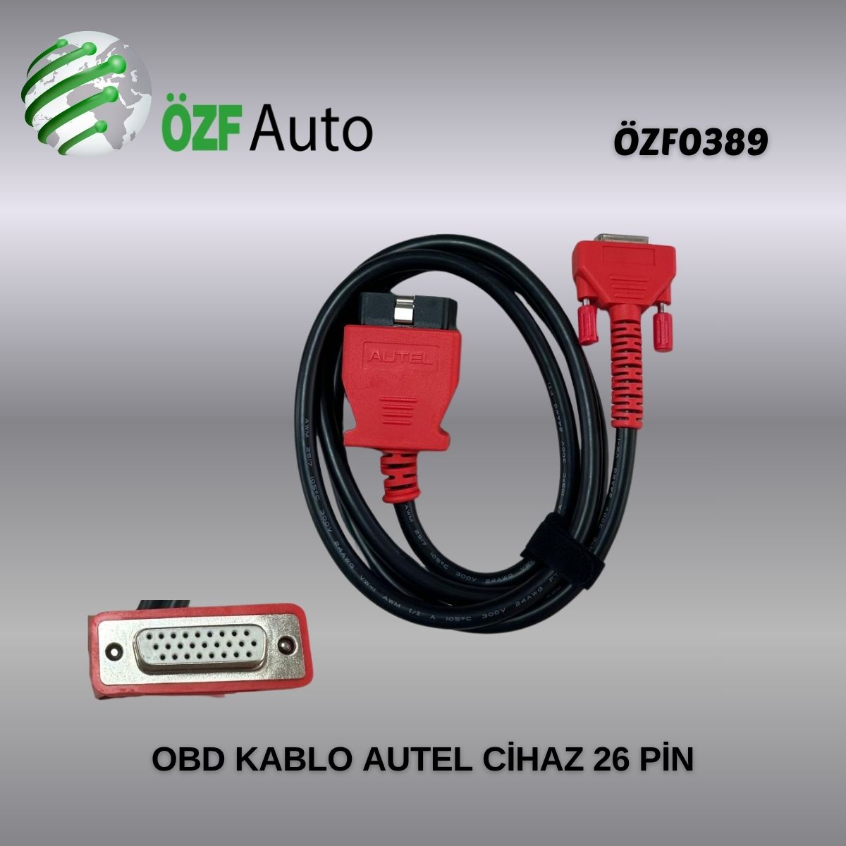 ÖZF0389 OBD KABLO AUTEL CİHAZ 26 PİN