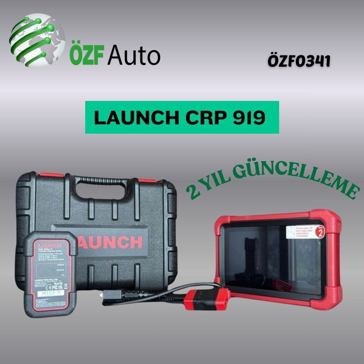 ÖZF0341 LAUNCH PRO CRP909 CRP919 2 YIL GÜNCELLEMELİ LİSANSLI ARIZA TESPİT CİHAZI