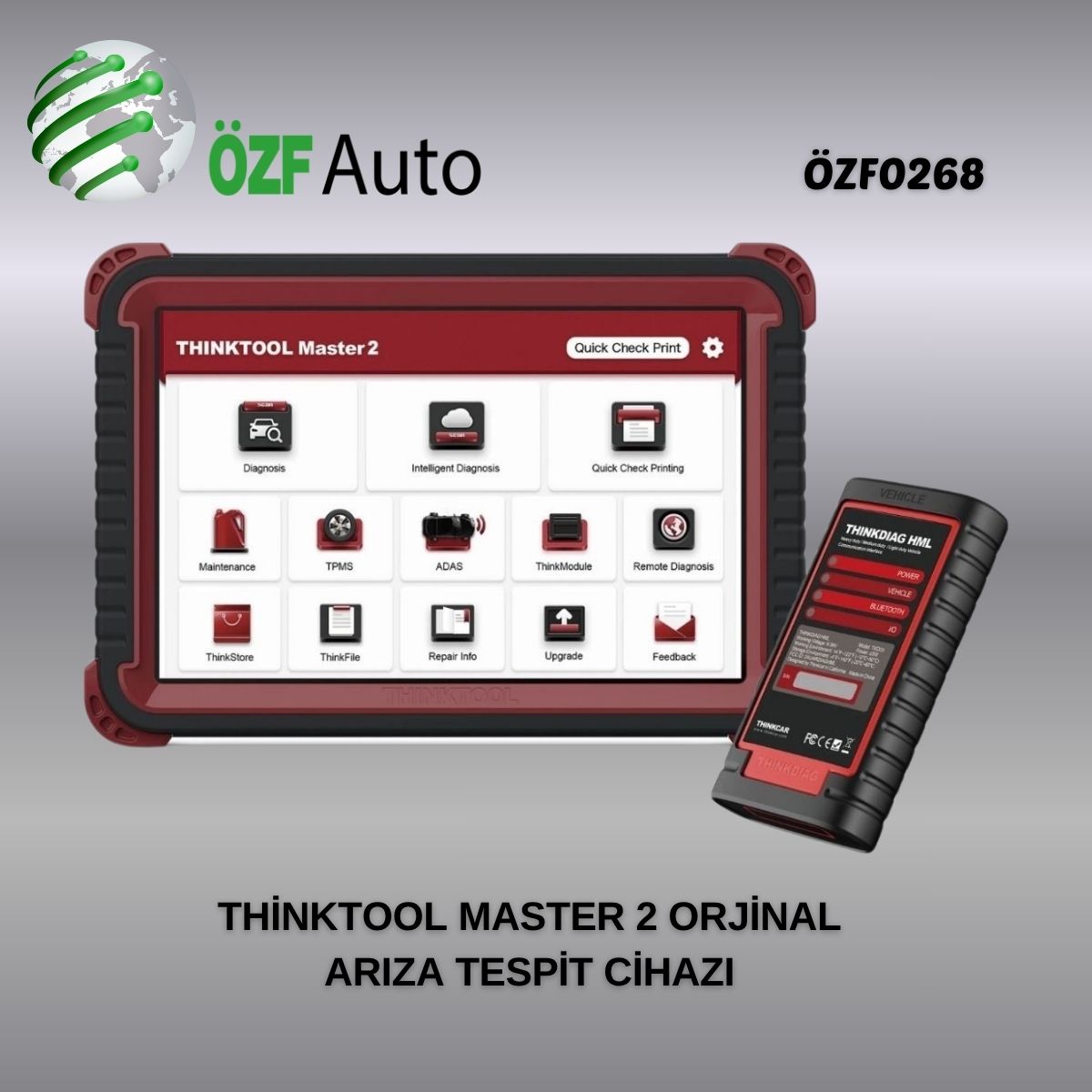 ÖZF0268 THİNKTOOL MASTER 2 ARIZA TESPİT CİHAZI ORJİNAL LAUNCH