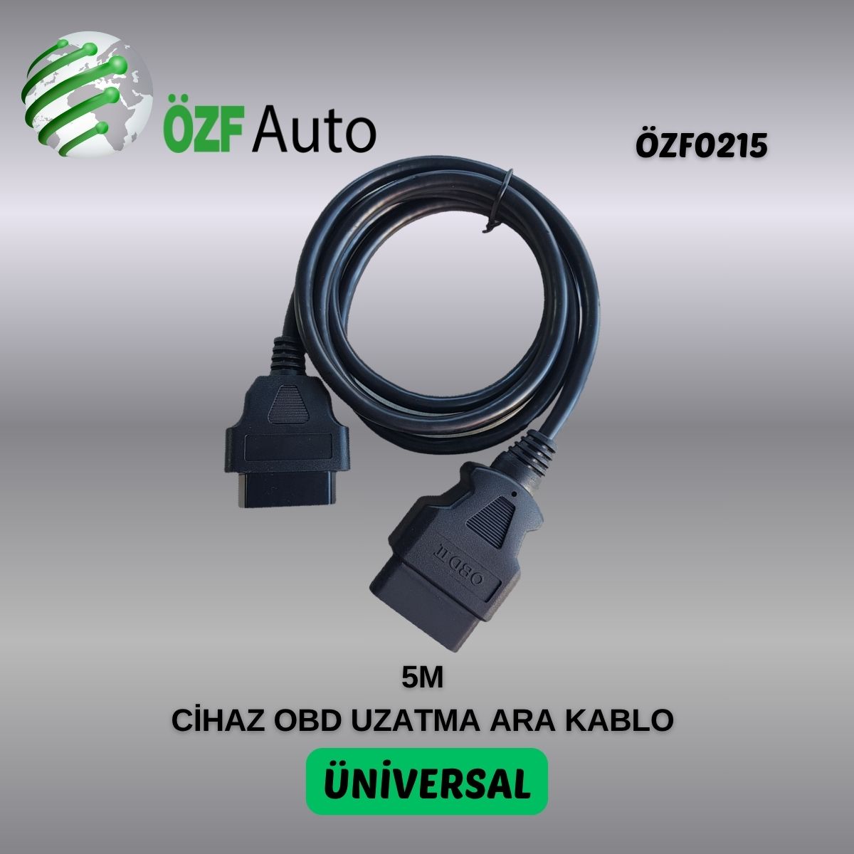 ÖZF0215 CİHAZ OBD UZATMA ARA KABLO UNUVERSAL 5M
