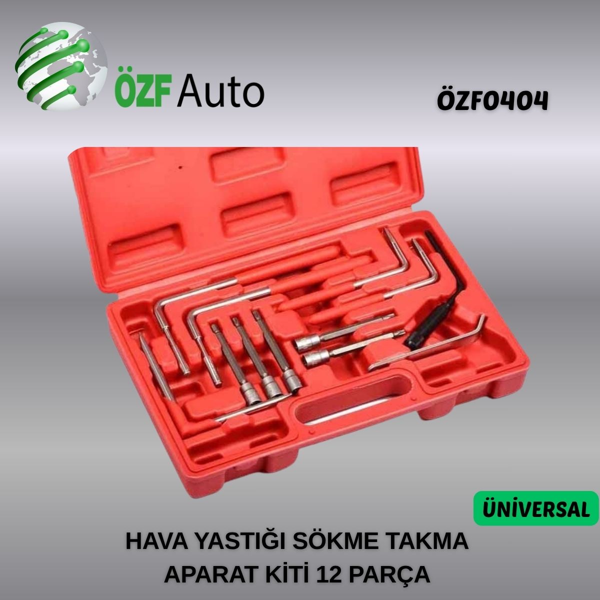 ÖZF0404 12 PARÇA HAVA YASTIĞI SÖKME TAKMA APARAT KİTİ