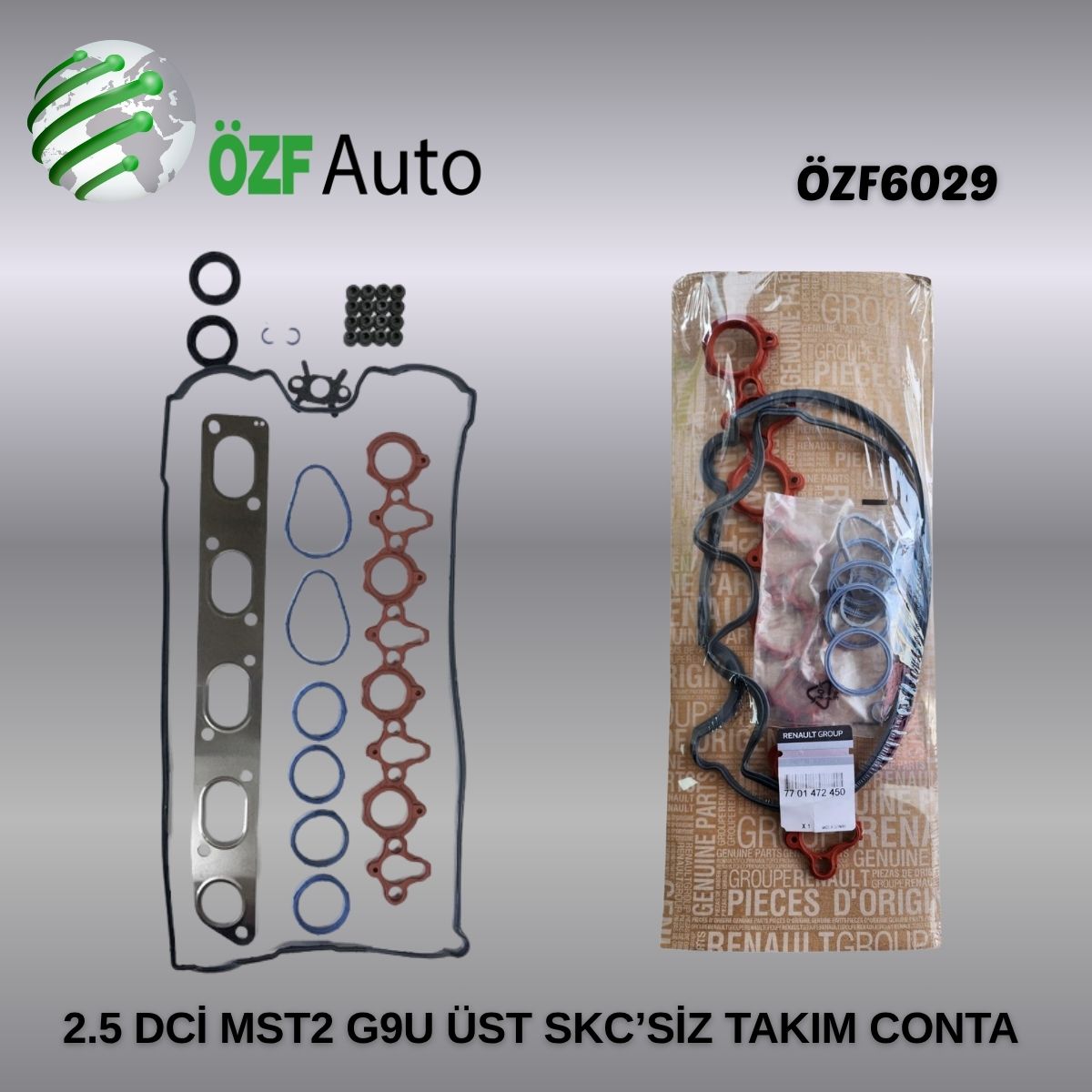 2.5 DCİ MST2 G9U SKC’SİZ ÜST TAKIM CONTA