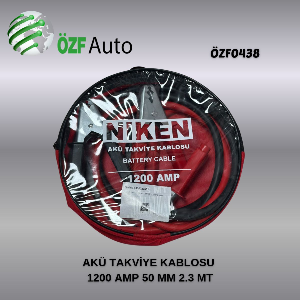 ÖZF0438 AKÜ TAKVİYE KABLOSU 1200 AMP 50 MM 2.3 MT ÖZF0438